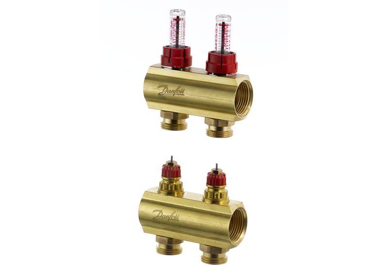 DANFOSS РОЗПОДІЛЬНИК 2+2 з ротаметрами 088U0522
