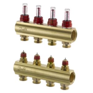 DANFOSS РОЗПОДІЛЬНИК 4+4 з ротаметрами 088U0524