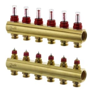 DANFOSS РОЗПОДІЛЬНИК 6+6 з ротаметрами 088U0526