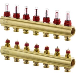 DANFOSS РОЗПОДІЛЬНИК 7+7 з ротаметрами 088U0527