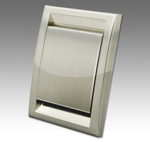 Пневморозетка Deco нержавіюча сталь