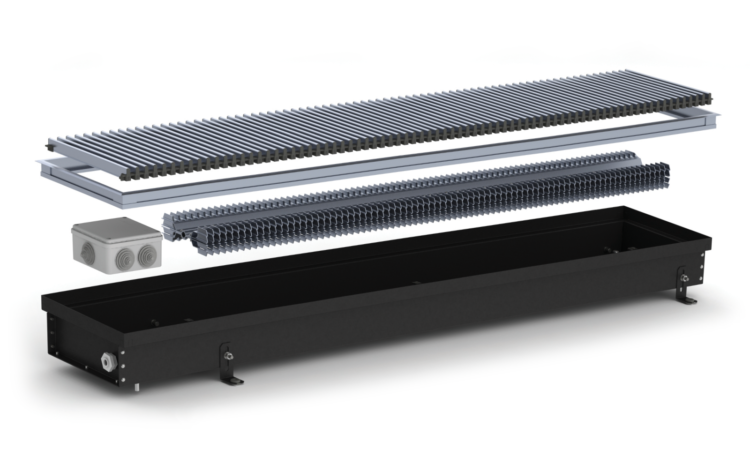 Конвектор внутрип. SE-(Black) 230/2000/90 Carrera Electro 220V. 700W