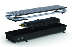 Конвектор внутрип. SV2 (Black) 380/3000/90 + вент. DC 24V Carrera