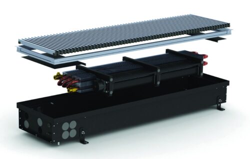 Конвектор Carrera внутрип. 4SV (Black) 200/2250/110  + вент. DC 24V Carrera