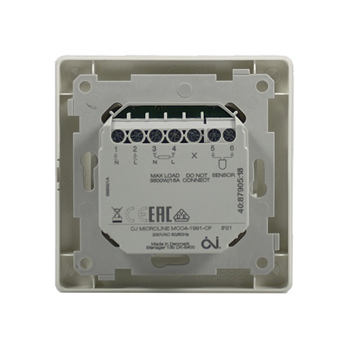 Терморегулятор OJ Electronics для теплої підлоги C511-T 16A (+ 5°С…+ 40°С)