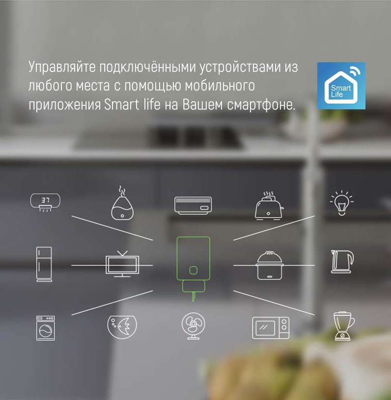 Розетка розумна з Wi-Fi ColorWay CW-SP1A-PTM одинарна з моніторингом енергії