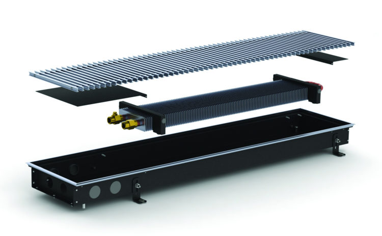 Конвектор внутрип. M2-(Black) 380/1750/65 Carrera