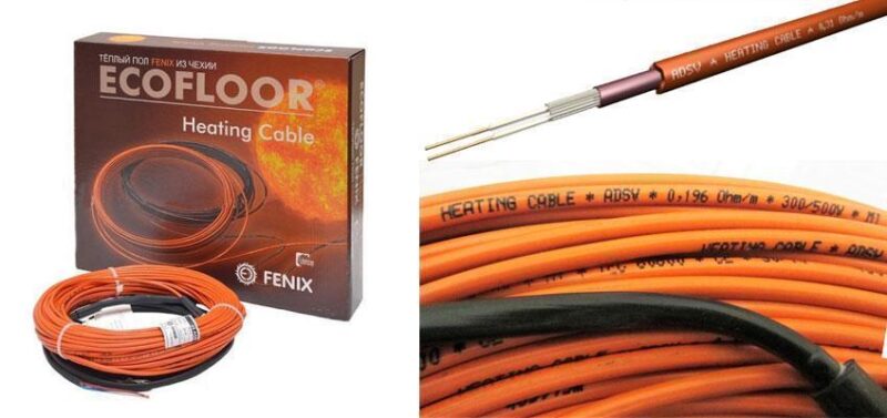 Тонкий нагрівальний кабель Fenix Ultra ADSA 12 875Вт 65м