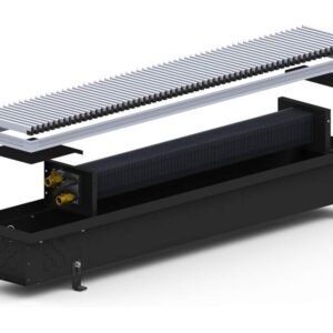 Конвектор внутрип. SVE (Black) 250/1250/90 Carrera Electro + вент. DC 24V Carrera 420W