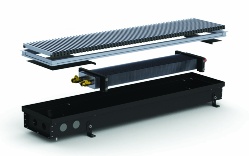 Конвектор внутрип. S2-(Black) 380/1750/90 Carrera