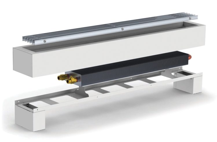 Конвектор Carrera підлоговий FR3W-1500 White з решіткою Сатин