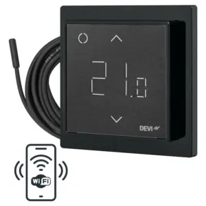 Терморегулятор для теплої підлоги DEVIreg™ Smart - Чорний