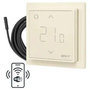 Терморегулятор для теплої підлоги DEVIreg™ Smart - Слонова кістка