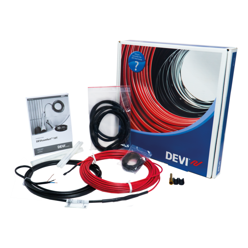 Heating Cables, DEVIcomfort 10T, 10 W/m, 142 m, Supply voltage [V] AC: 230