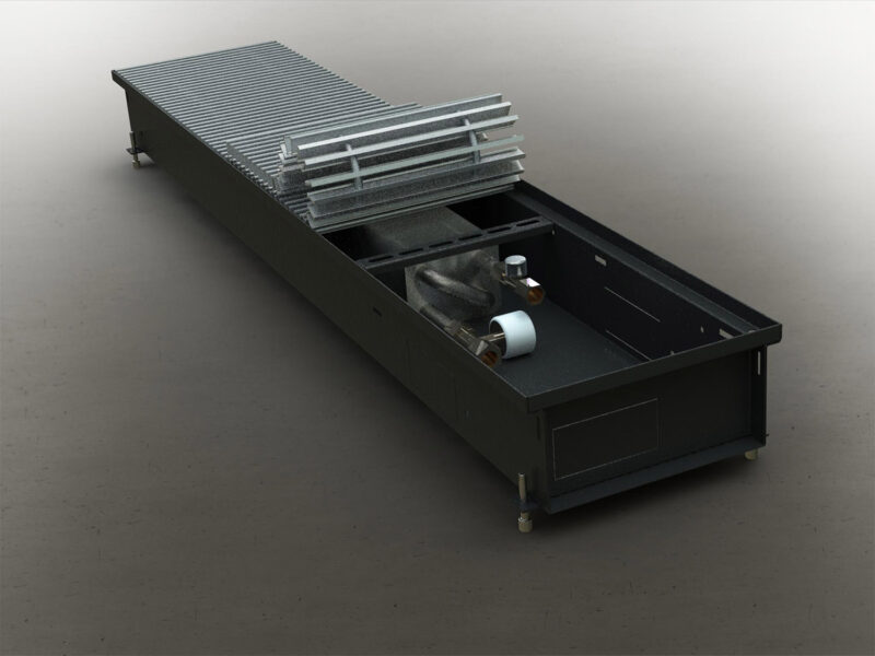 Внутрішньопідлоговий конвектор Cooltherm Hottherm 1450 мм200 мм80 мм H-1450.200.80-P.С.