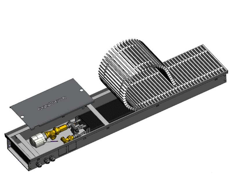 hottherm-1 Внутрішньопідлоговий конвектор Cooltherm Hottherm 1000 мм200 мм110 мм H-1000.200.110-P.С.