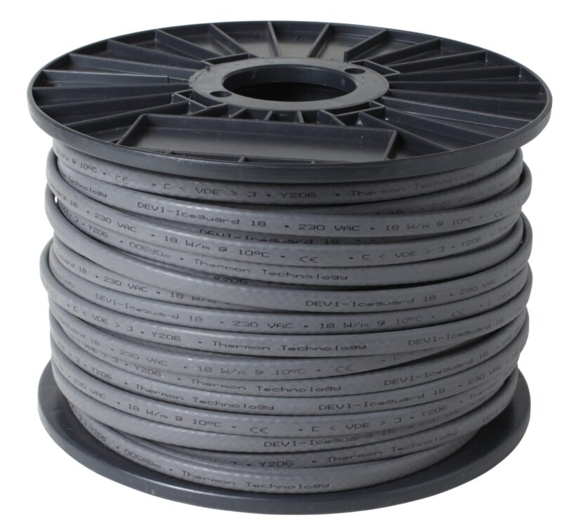 Heating Cables, DEVIiceguard (B), 18W/m@0°C, 300 m, Supply voltage [V] AC: 230