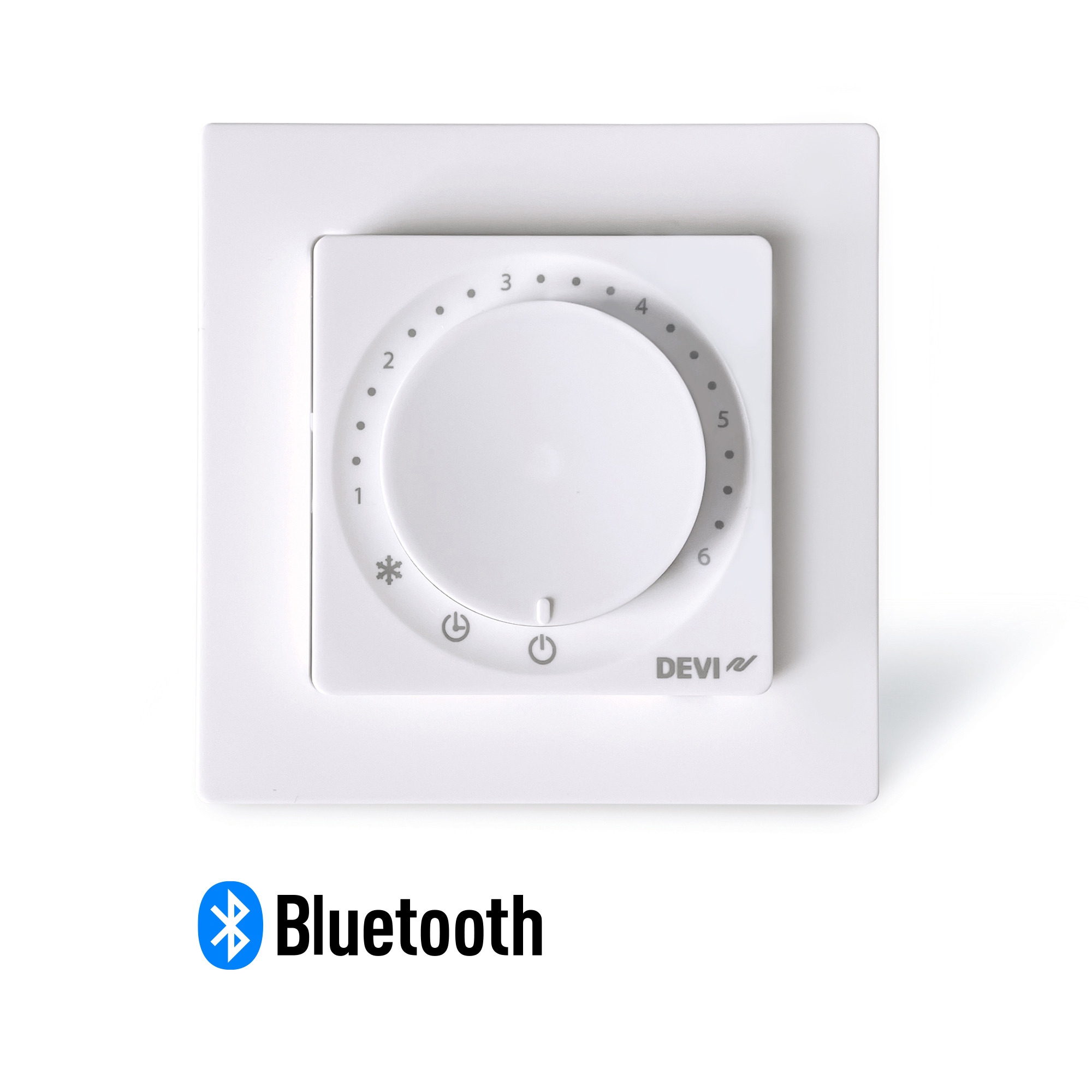 Терморегулятор DEVIreg™ Basic Polar White з датчиком підлоги, 16 А