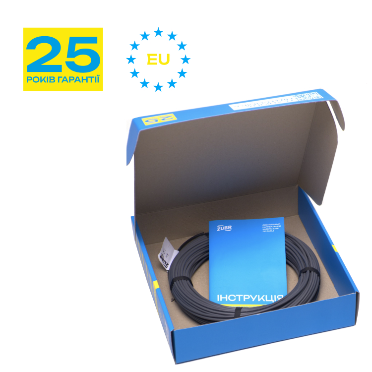 Нагрівальний кабель ZUBR DC Cable 17 / 1340 Вт