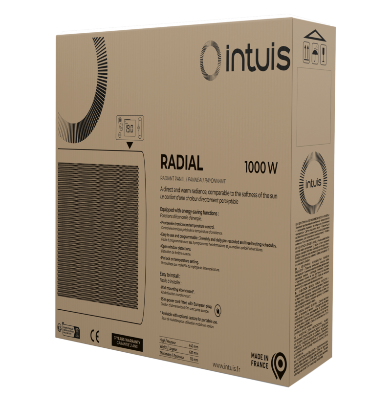 Інфрачервоний обігрівач Intuis RADIAL, 2000 Вт