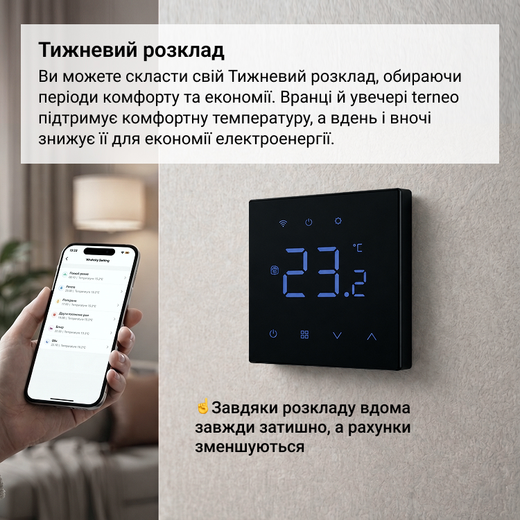 Терморегулятор terneo nx black