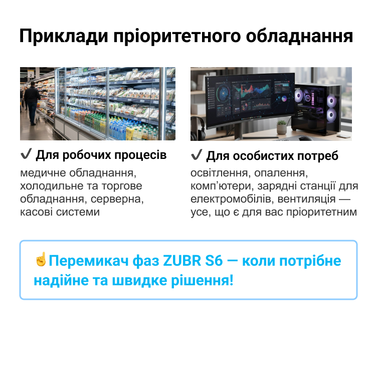 Перемикач фаз ZUBR S6-63 red