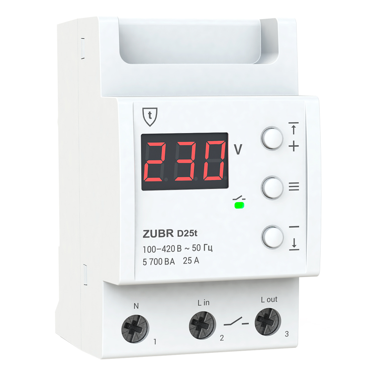 Реле напруги ZUBR D25t