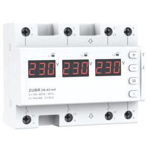 Реле напруги ZUBR D6-63 red