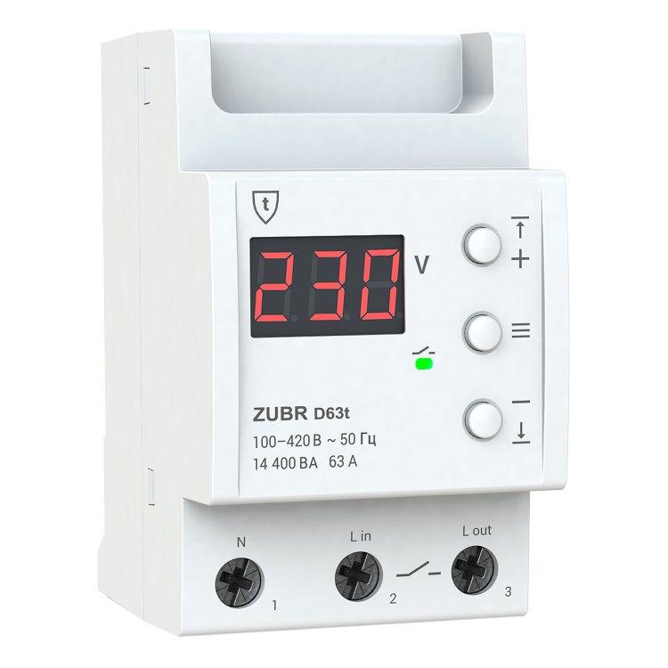 Реле напруги ZUBR D63t