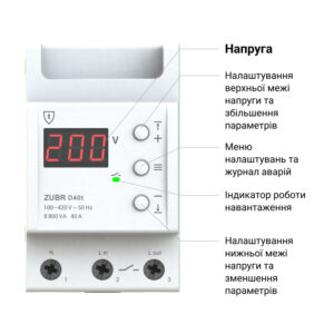 Реле напруги ZUBR D25t