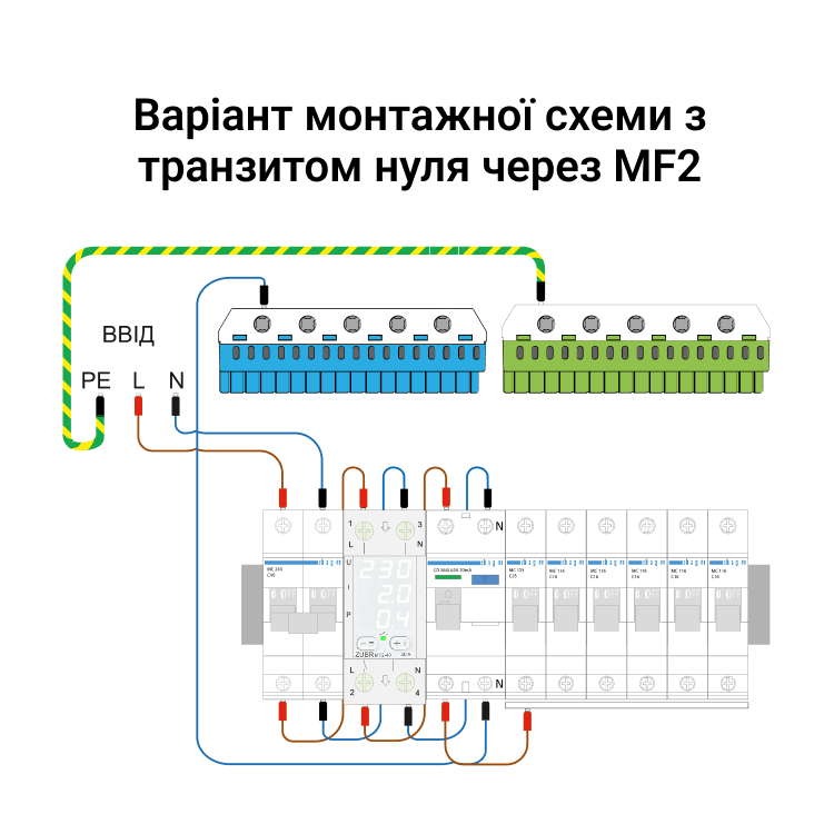 Мультифункціональне реле ZUBR MF2-63